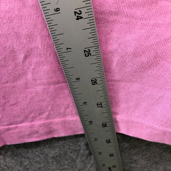 GU (Uniqlo) Cotton Crewneck T Shirt Mens L Pink Short Sleeve Solid - Picture 8 of 8